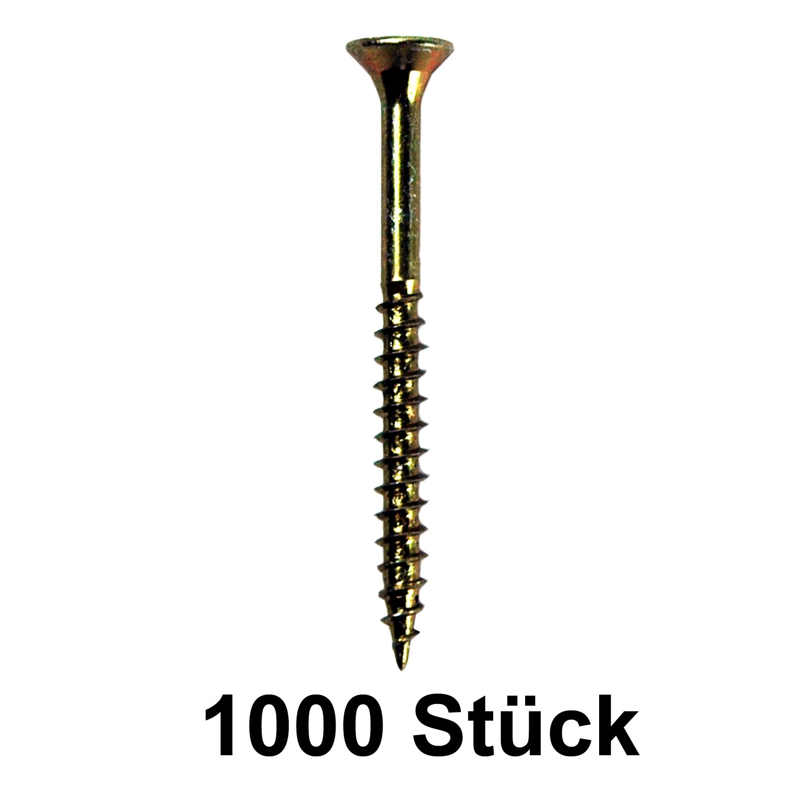 1000 piezas Fakkt Tornillo Tornillo 3,5x40 mm amarillo