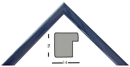 Bilderleiste Holz 331 BLU blau