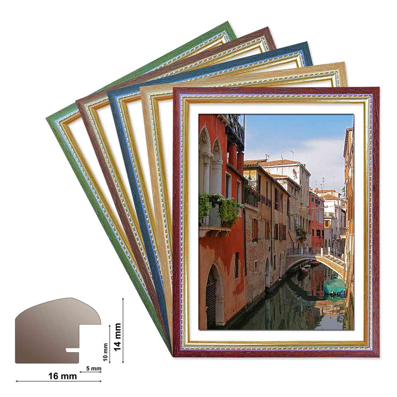 Marco de madera marco de cambio MILANO en 5 colores