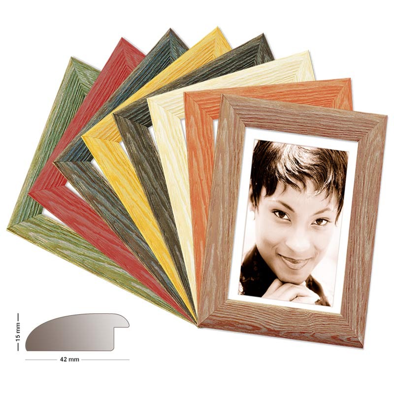 MIAMI marco de madera, en 8 colores en pino, marcos de fotos, marcos de cuadros pino