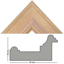 Bilderleiste 191 SBI hell-lachs gebürstet 63 mm breit ,35 mm hoch