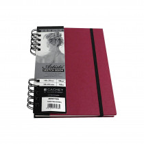 Cachet Artists' Skizzenbuch Spiralgebunden 40 Blatt - 160g/m² Beere A5
