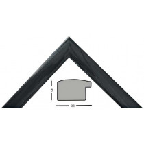 Bilderleiste Holz 271 NERO schwarz