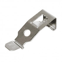 Edelstahl Clip für rahmenlose Bilderhalter Lochabstand 28mm