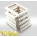 10 Stk Leerrahmen 8,2x12,2 cm 344 BIA 1 Aufhänger + 4 Lamellen