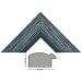 Bilderleiste Holz 35 BLU Kiefer blau