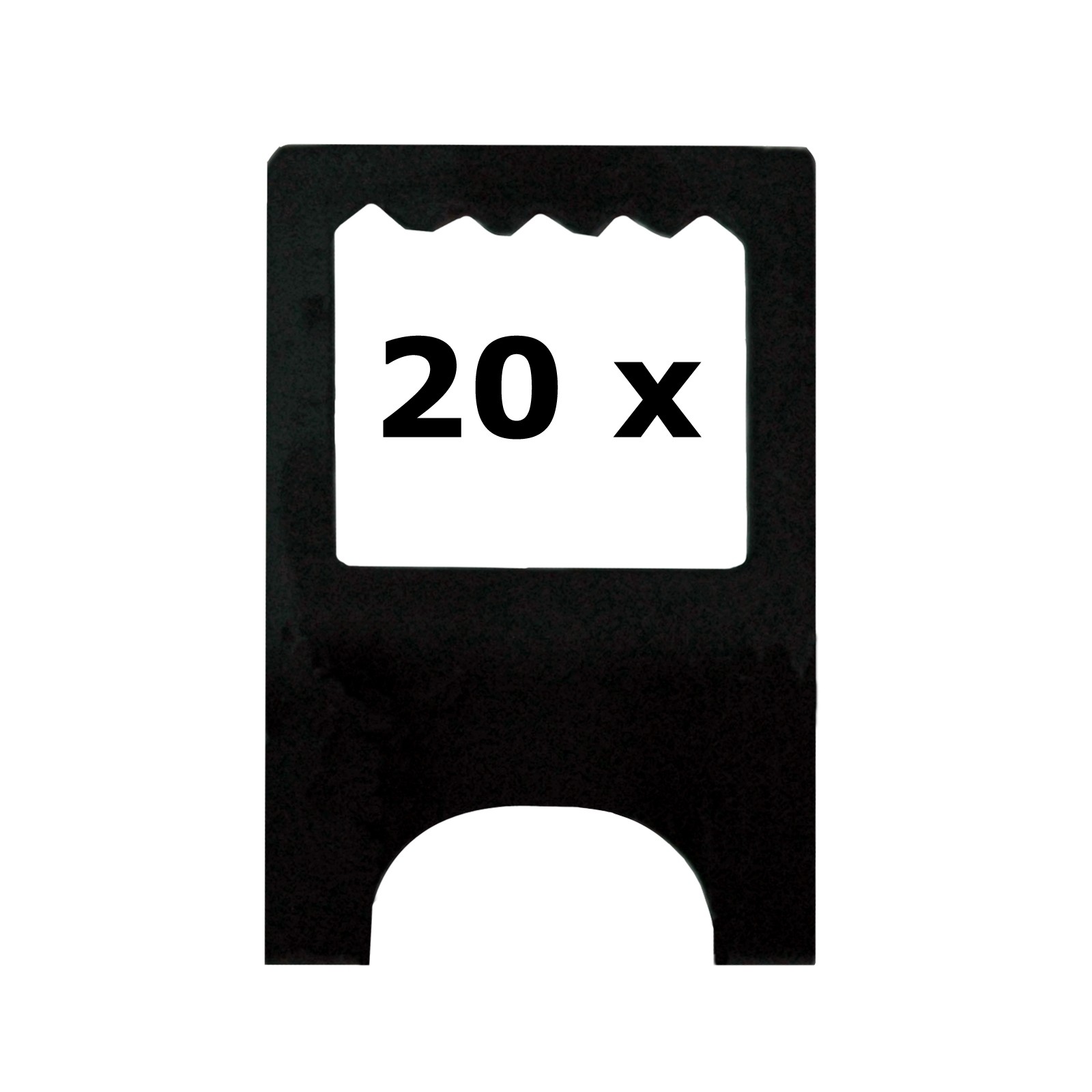 20 x Aufhänger für Leichtschaumplatten