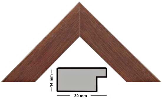 Bilderleiste Holz 30 NOCE
