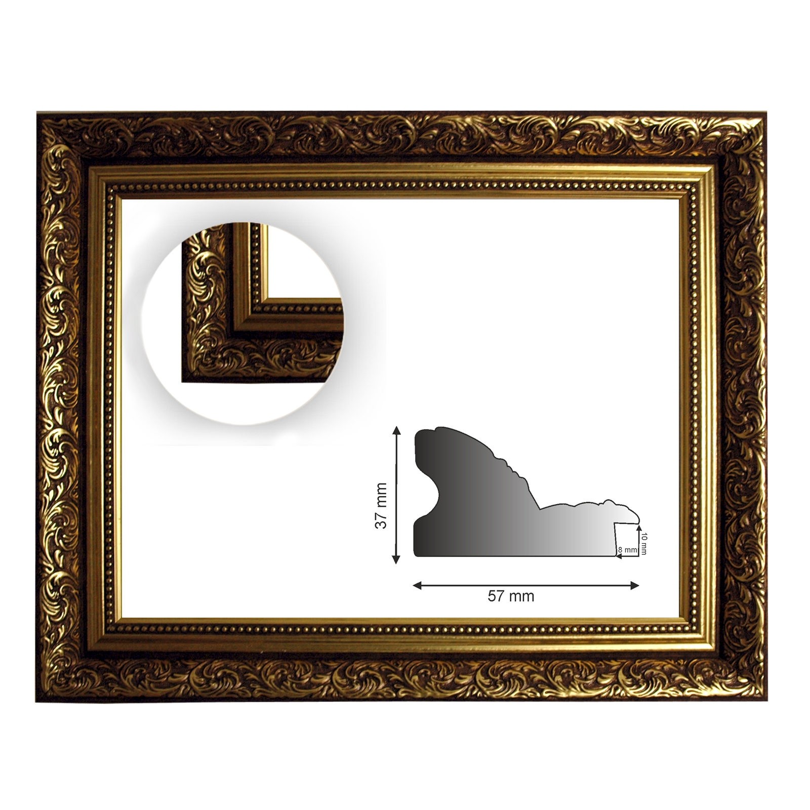 Barockrahmen gold verziert 469 ORO