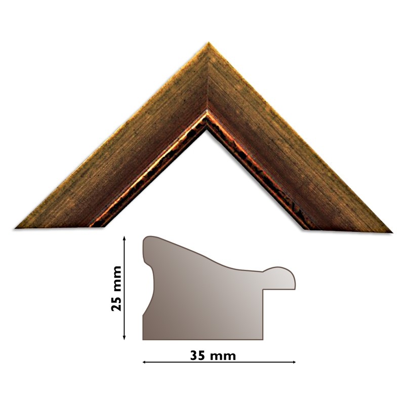Bilderleiste 824 ORO Gold pat