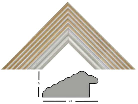 Bilderleiste 451 CREMA beige matt