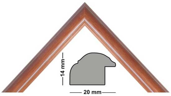 Bilderleiste 350 TEAK kirsche