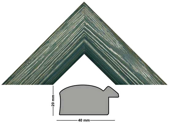 Bilderleiste Holz 35 VERDE grün