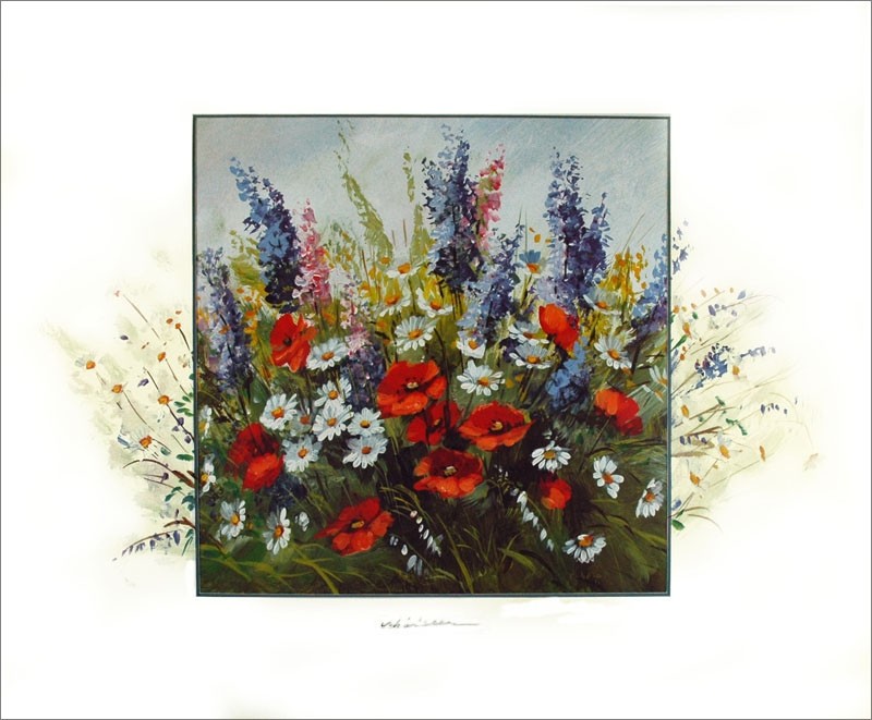 Kunstdruck Blumenwiese 50x60 cm