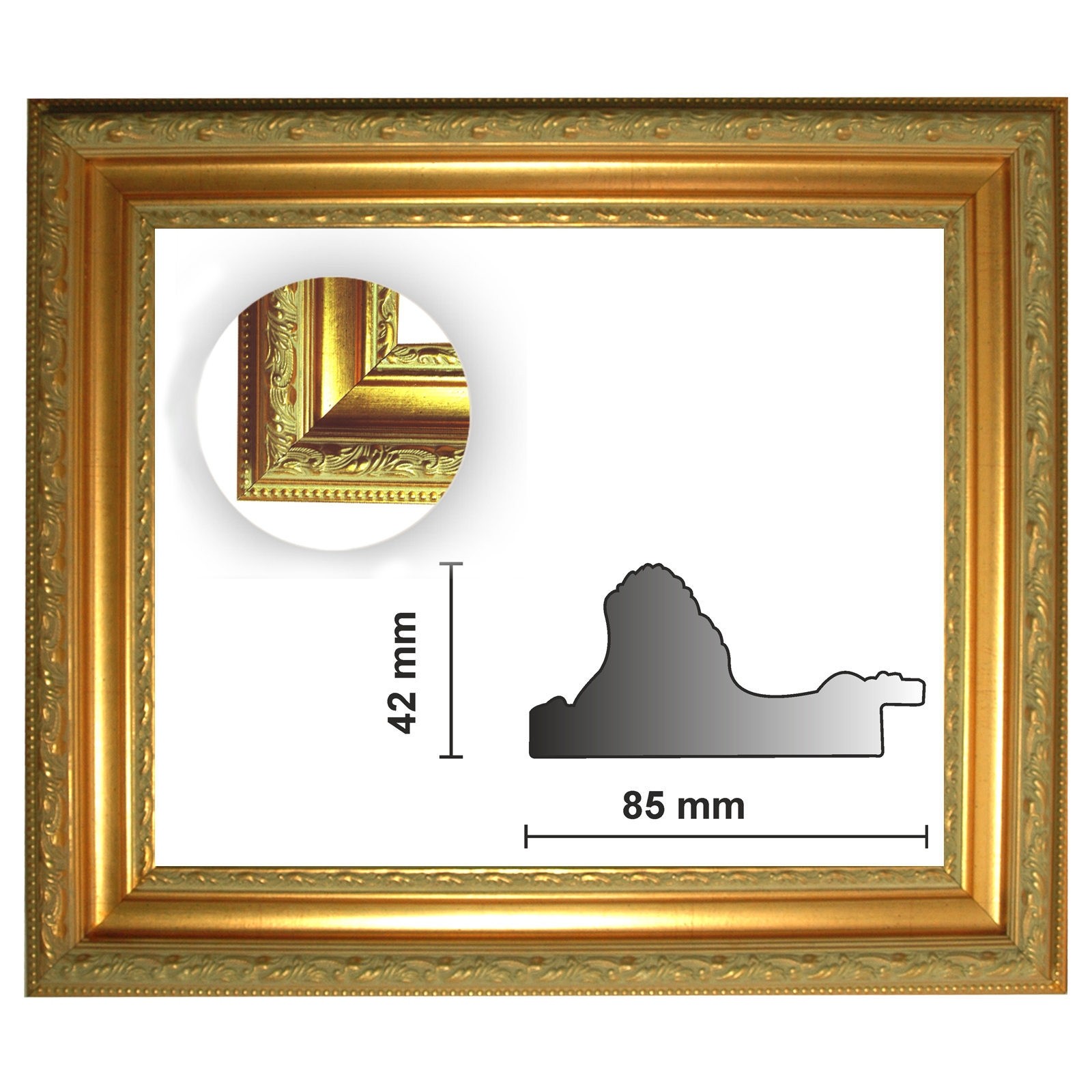Barockrahmen gold fein verziert 837 ORO 