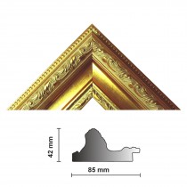 Bilderleiste 837 ORO 85 mm gold verziert