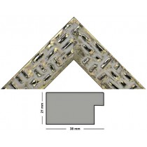 Bilderleiste Venedig 552 ORO gold mit chrom Muster
