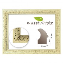 /Barockrahmen creme verziert Serie 267 HxB 50x35mm
