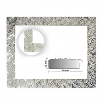 Barockrahmen silber gemustert 585 ARG