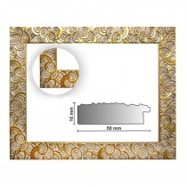 Barockrahmen gold gemustert 585 ORO