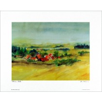 Kunstdruck Kleiner Weiler 40x50 cm