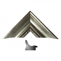 Bilderleiste 672 ARG silber verziert  HxB50x60 mm