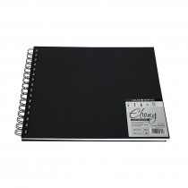 Ebony Skizzenbuch Spiral 50 Blatt  - 160g/m² Querformat 26.5 x 21cm