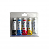 GIOTTO Extra Fine, Kunststoffetui, 5 x 21 ml,  farbig sortiert, EURO