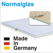 Bilderhalter rahmenlos mit Normalglas N-Clip