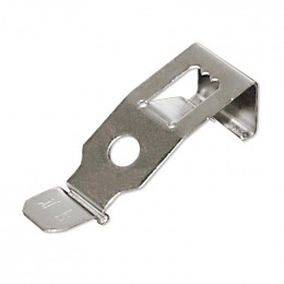 Edelstahl Clip für rahmenlose Bilderhalter Lochabstand 28mm