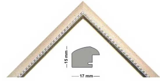 Bilderleiste Holz 211 CREMA creme