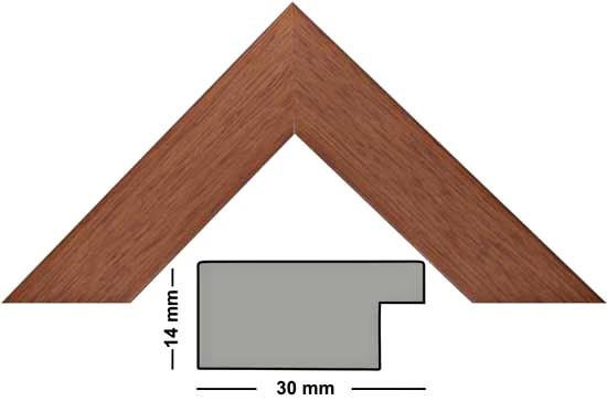 Bilderleiste Holz 30 CIL kirsche