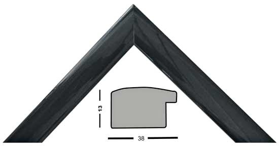 Bilderleiste Holz 271 NERO schwarz