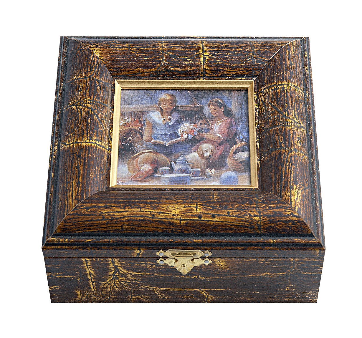 Oro modellata Gioiello "pic-nic", 16,5 x 15,5 cm