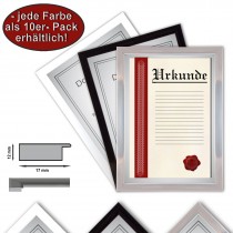 10 x telai telaio certificato A4 21x29,7 foto, cornici A4, 3 diversi colori