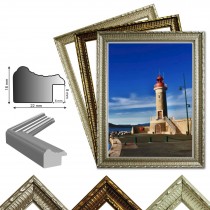 Kunststoffrahmen ST.TROPEZ silber,gold, weiß