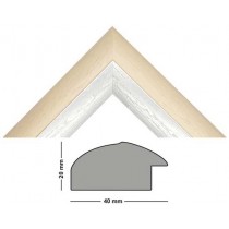 Bilderleiste Holz Genua 251 CREMA