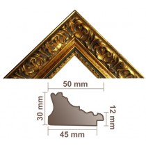 Bilderleiste 972 ORO gold profiliert m. Verzierung 