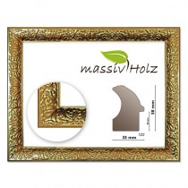 /Barockrahmen gold verziert Serie 267 HxB 50x35mm