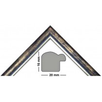 Bilderleiste 5450 BLU blau m. Silberkante