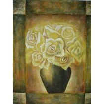 Ölgemälde auf Keilrahmen 50x60 cm Rosen, handgemalt