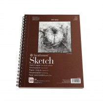 Strathmore 400 Sketch Block, 100 Blatt, 21 x 29,7 cm, 89 g/m², Naturweiß