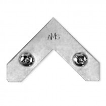 Eckplatte 10 mm für Alurahmen zuim Verschrauben