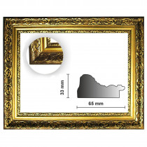 Barockrahmen gold fein verziert 840 ORO