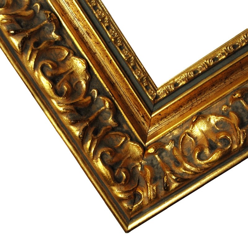 Baroque frame 972 oro without glass and rear wall gold ornamented