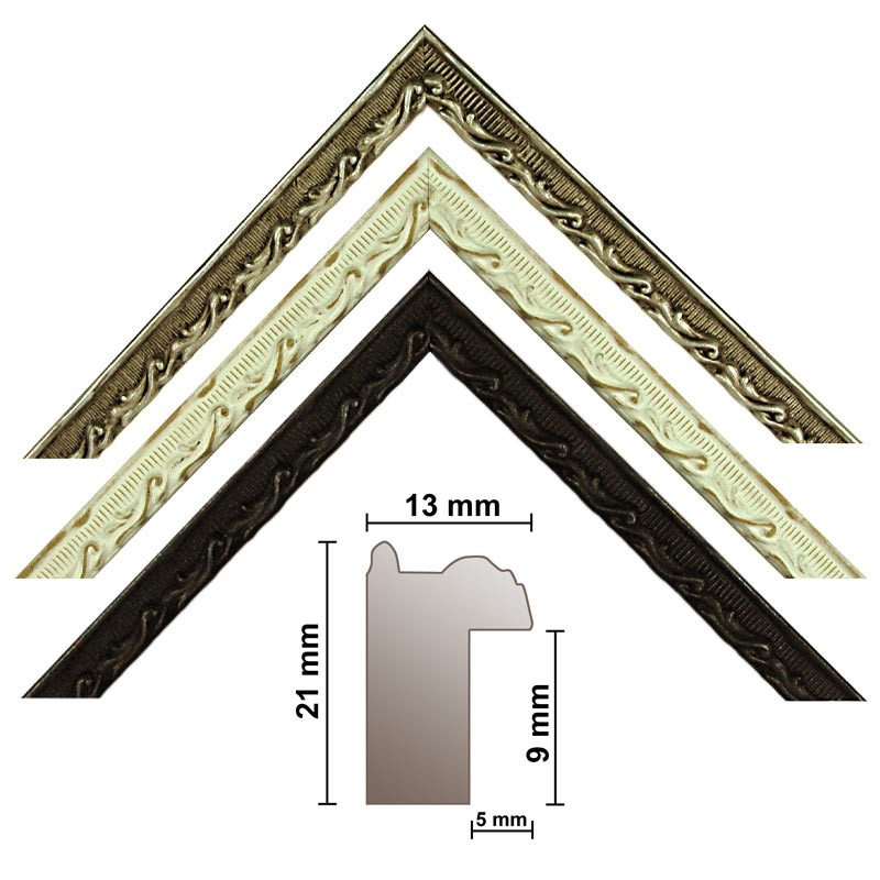  Picture strip 670, 3 colors, finely decorated