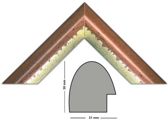 Bilderleiste Holz Mexiko 286 NOCE 