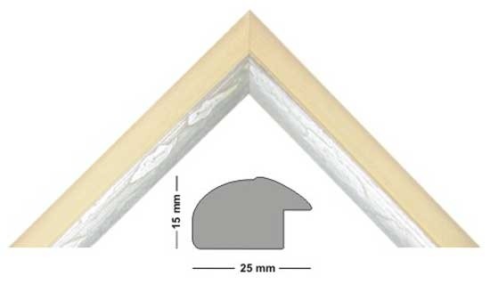 Bilderleiste Holz Genua 250 CREMA
