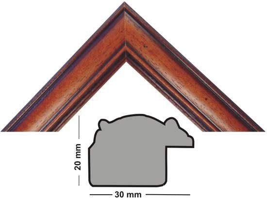 wooden moulding 161 NOCE