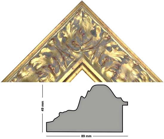 Bilderleiste 961 ORO gold verziert